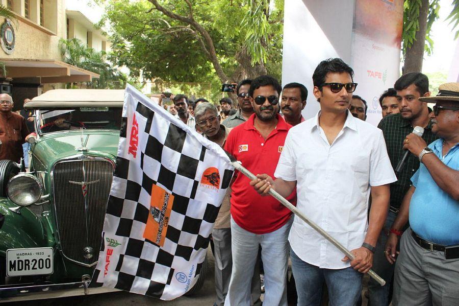 Actor Jiiva Car Rally Photos