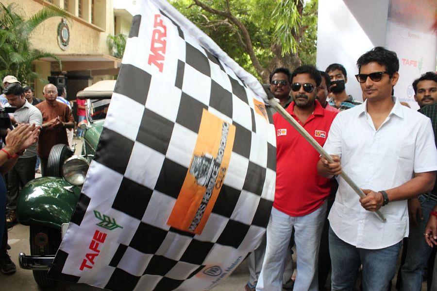 Actor Jiiva Car Rally Photos