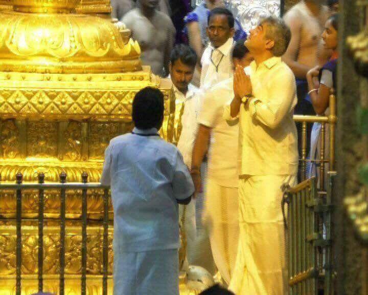 Ajithkumar clicked at Tirupathi today Photos