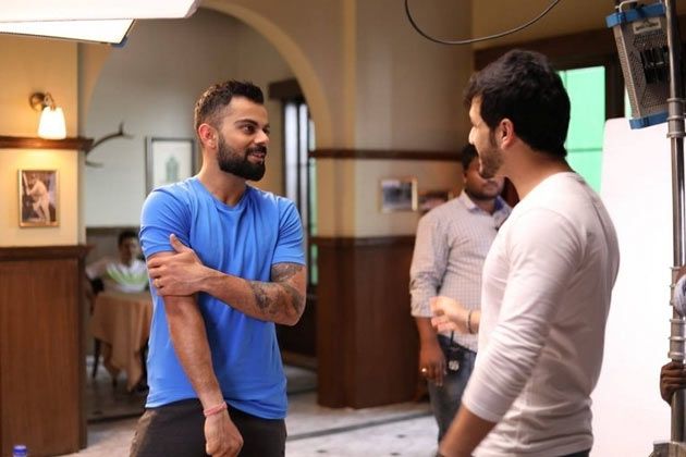 Akhil & Virat Kohli In Annapurna Studios Photos