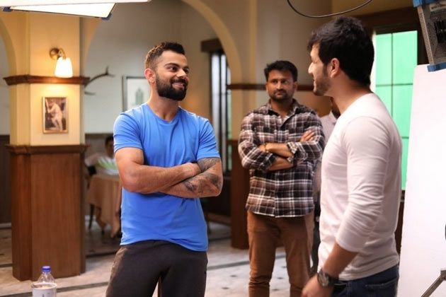 Akhil & Virat Kohli In Annapurna Studios Photos