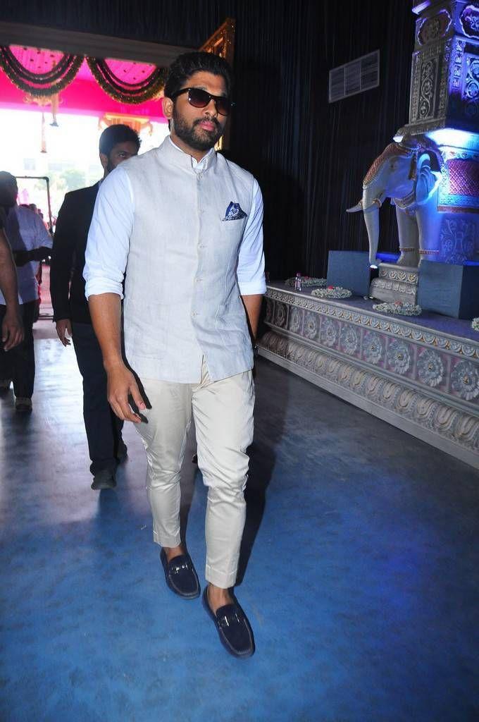 Allu Arjun Stills At Subbarami Reddy Grandson Keshav Wedding