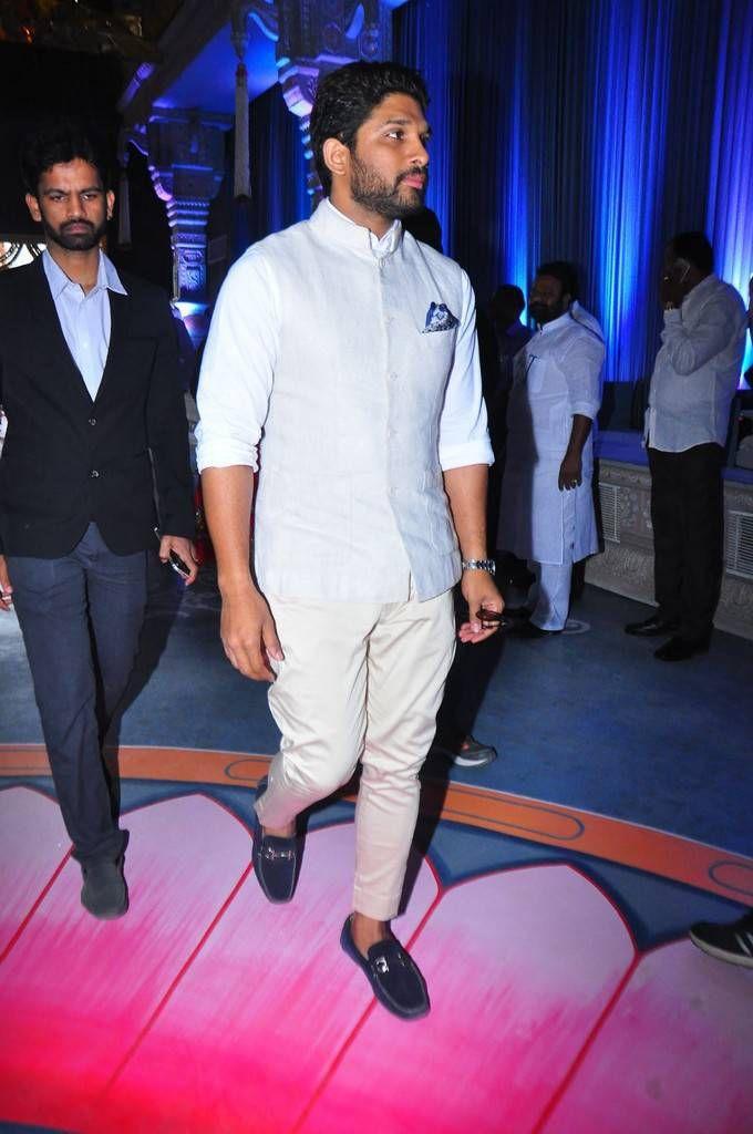 Allu Arjun Stills At Subbarami Reddy Grandson Keshav Wedding