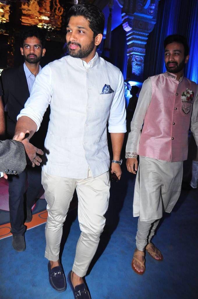 Allu Arjun Stills At Subbarami Reddy Grandson Keshav Wedding