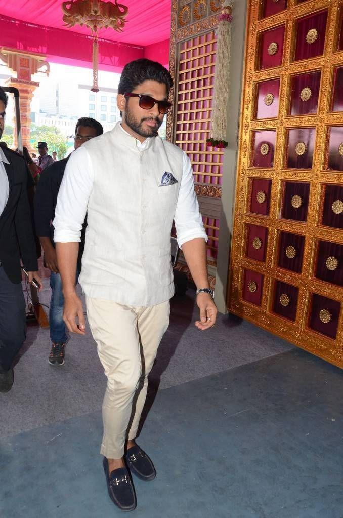 Allu Arjun Stills At Subbarami Reddy Grandson Keshav Wedding