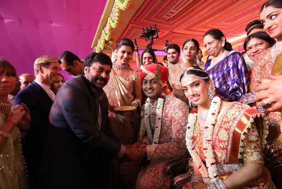 Chiranjeevi Stills At Subbarami Reddy Grandson Keshav Wedding