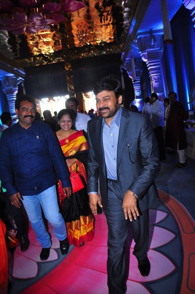 Chiranjeevi Stills At Subbarami Reddy Grandson Keshav Wedding