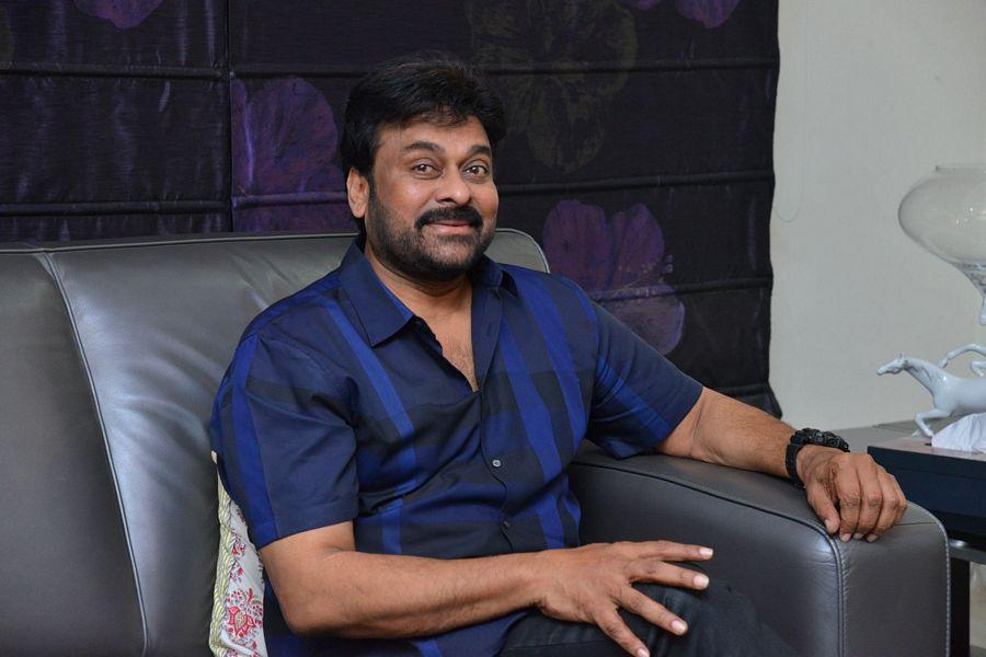 Chiru at Khaidi No 150 Movie Interview Stills