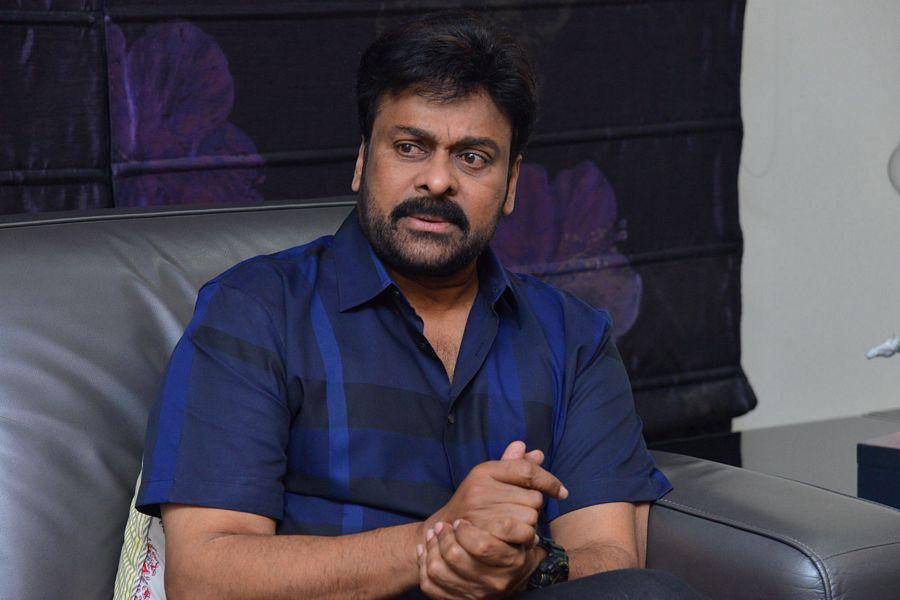 Chiru at Khaidi No 150 Movie Interview Stills