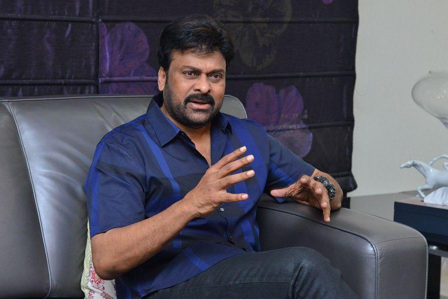 Chiru at Khaidi No 150 Movie Interview Stills