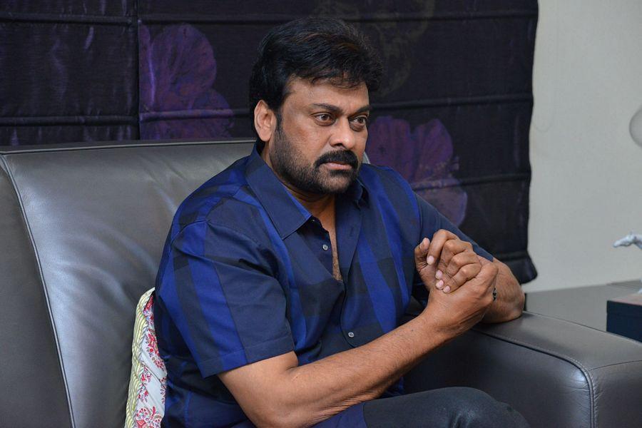 Chiru at Khaidi No 150 Movie Interview Stills