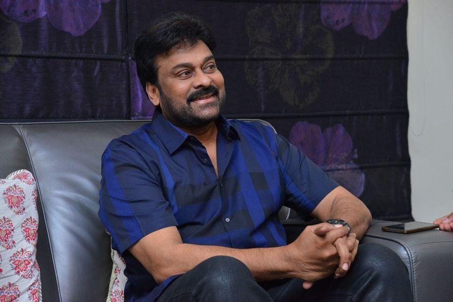 Chiru at Khaidi No 150 Movie Interview Stills