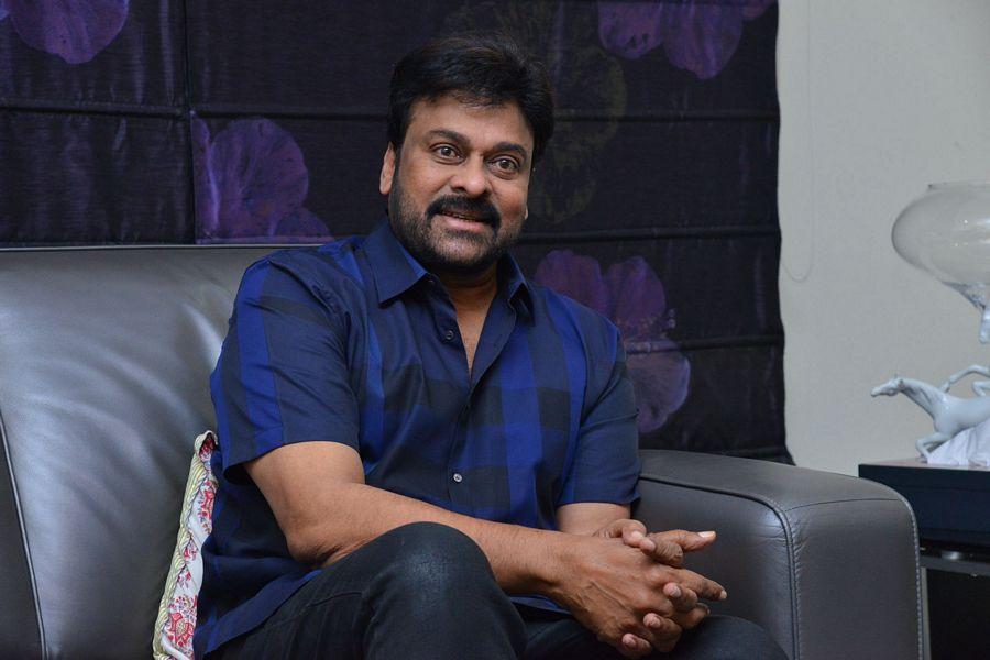 Chiru at Khaidi No 150 Movie Interview Stills