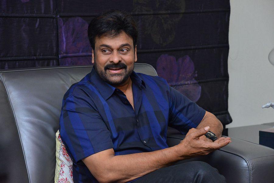 Chiru at Khaidi No 150 Movie Interview Stills