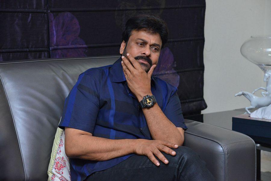 Chiru at Khaidi No 150 Movie Interview Stills