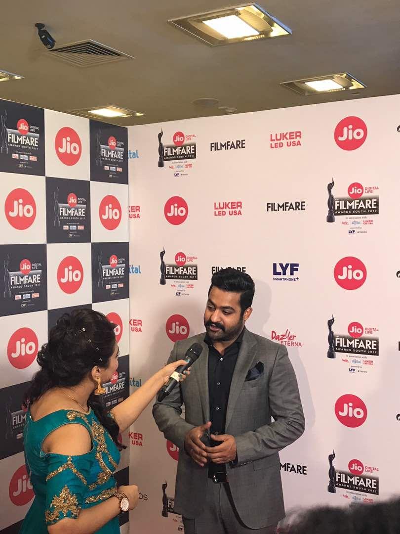 Jr NTR Stills at the Jio Filmfare Awards South 2017