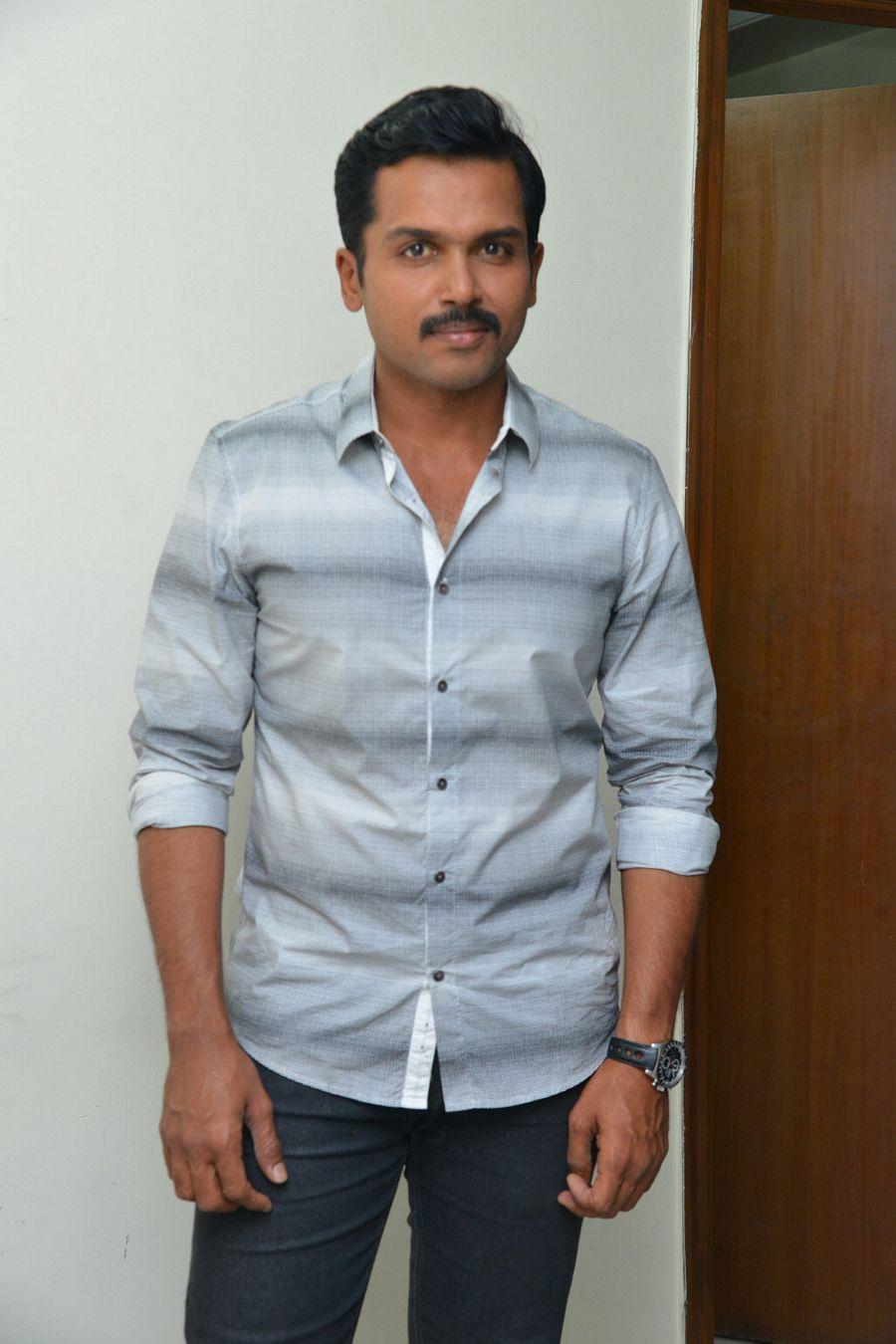 Karthi Latest Stills At Cheliyaa Movie Press Meet