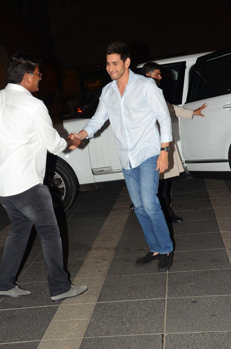 Mahesh Babu at Chiru Birthday Celebrations Photos