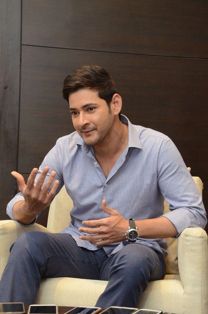 Mahesh Babu interacts with media Photos