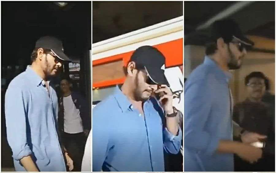 Mahesh Babu spotted with a beard look at the Mumbai airport!