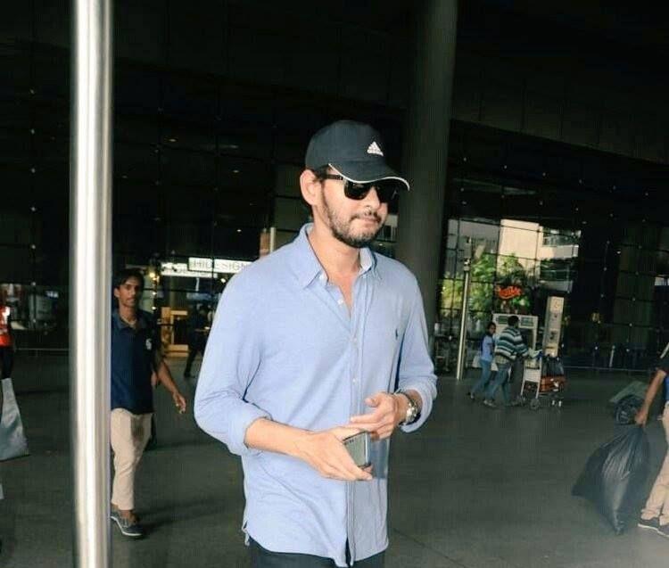 Mahesh Babu spotted with a beard look at the Mumbai airport!