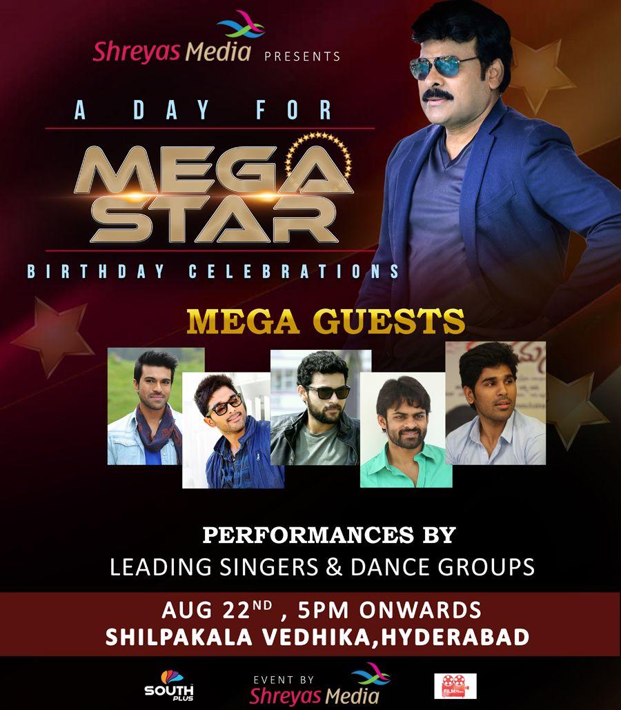 Megastar Chiranjeevi Birthday Designs Posters