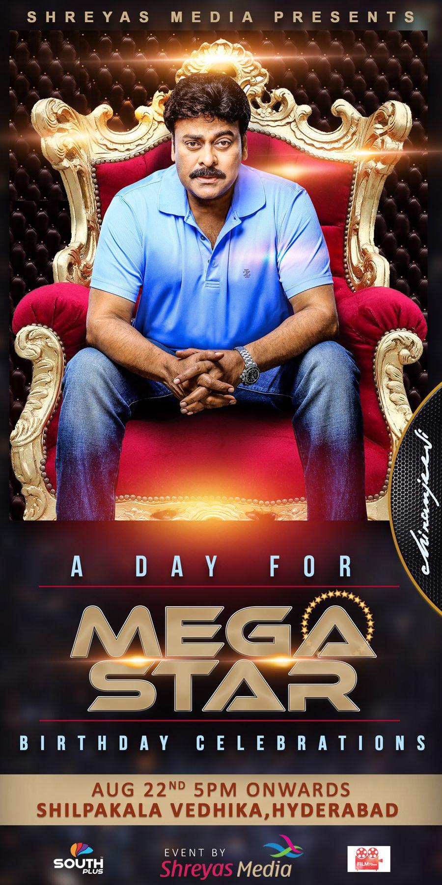 Megastar Chiranjeevi Birthday Designs Posters