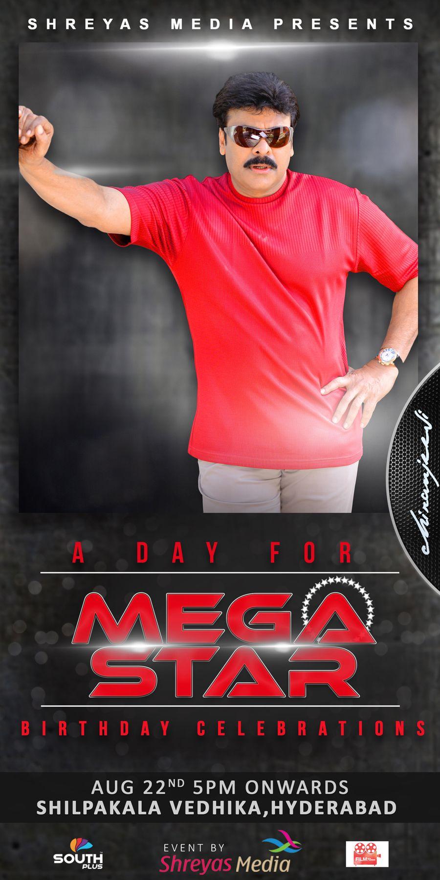 Megastar Chiranjeevi Birthday Designs Posters