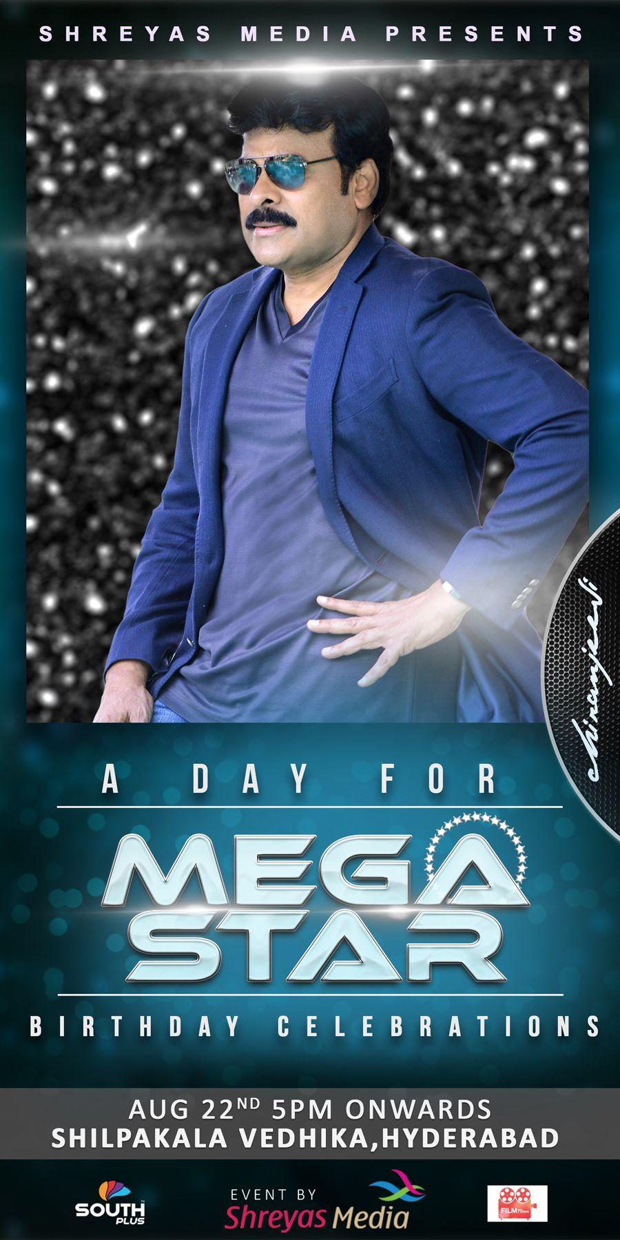 Megastar Chiranjeevi Birthday Designs Posters