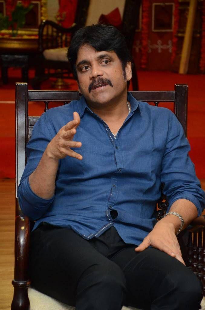 Nagarjuna Stills At Om Namo Venkatesaya Interview