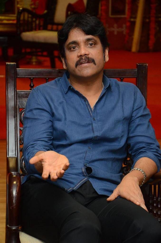 Nagarjuna Stills At Om Namo Venkatesaya Interview