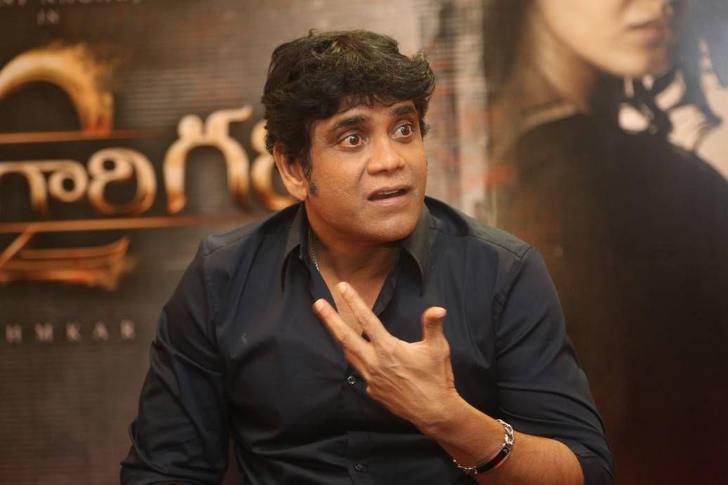 Nagarjuna Stills At Raju Gari Gadhi 2 Interview