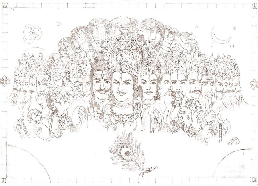 Nandamuri Balakrishna Superb Pencil Drawing Photos
