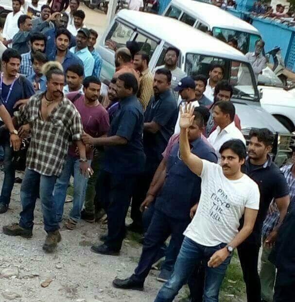 Pawan Kalyan from sets of PSPK25