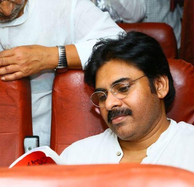 Pawan kalyan Train Journey Photos