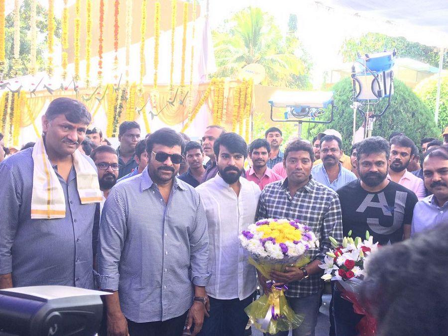 Photos: Megastar Chiranjeevi At Ram Charan-Sukumar Movie Launch