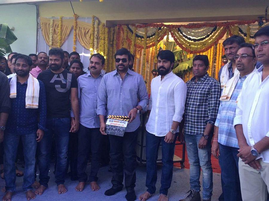 Photos: Megastar Chiranjeevi At Ram Charan-Sukumar Movie Launch