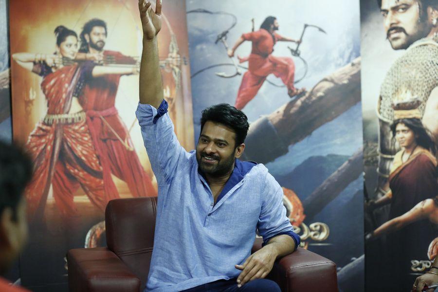 Prabhas Interview Stills from Bahubali Movie Promotions