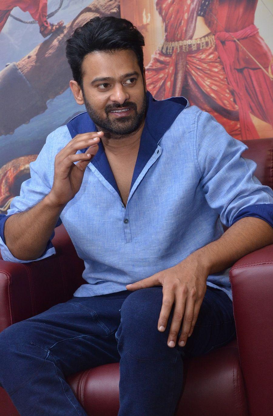 Prabhas Interview Stills from Bahubali Movie Promotions