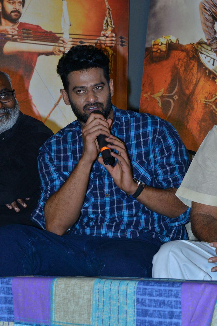 Prabhas Stills at Baahubali 2 Movie Trailer Launch