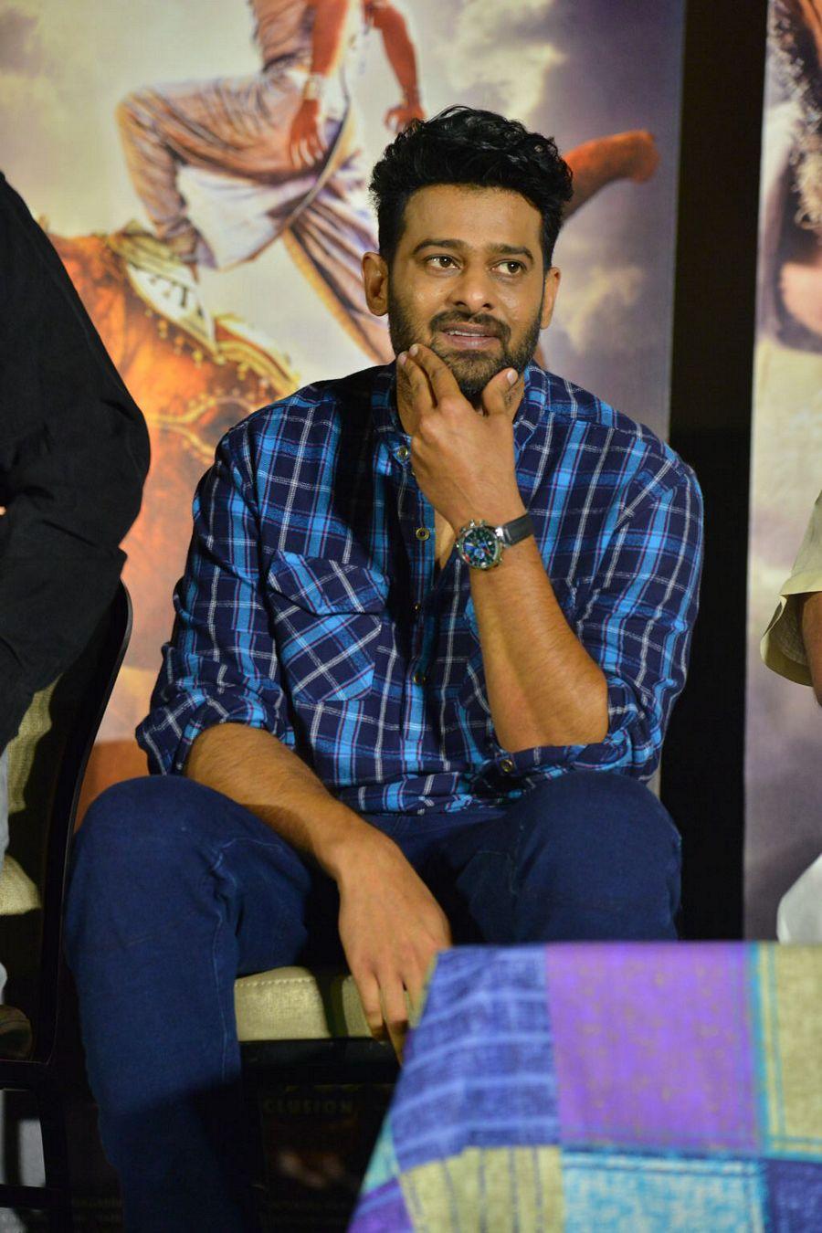 Prabhas Stills at Baahubali 2 Movie Trailer Launch