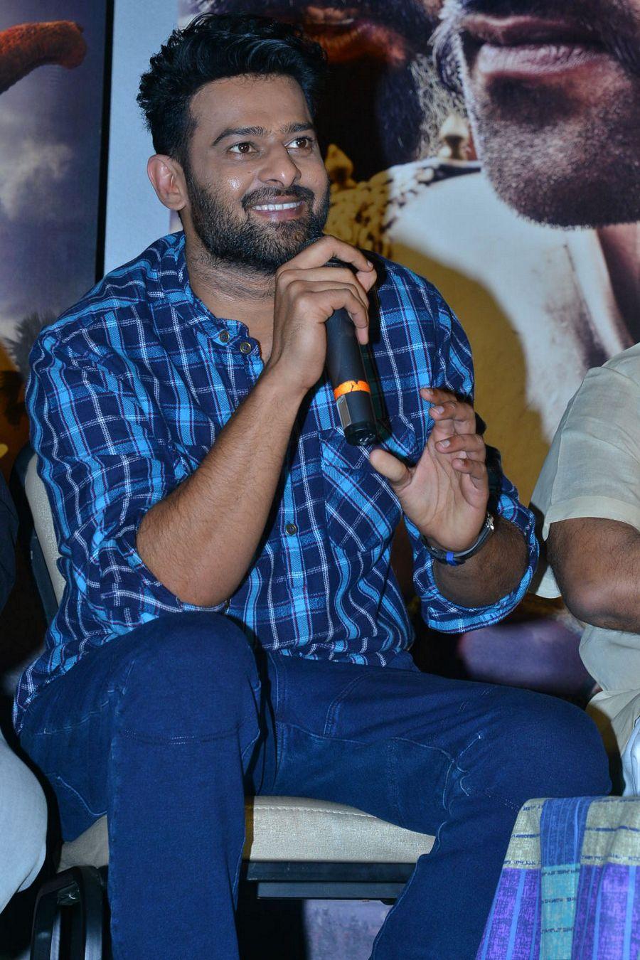 Prabhas Stills at Baahubali 2 Movie Trailer Launch