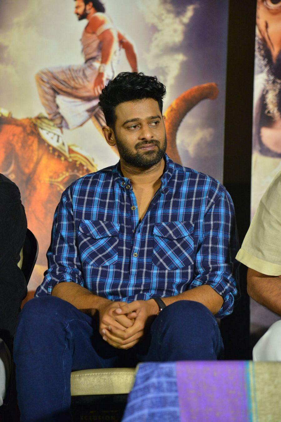 Prabhas Stills at Baahubali 2 Movie Trailer Launch
