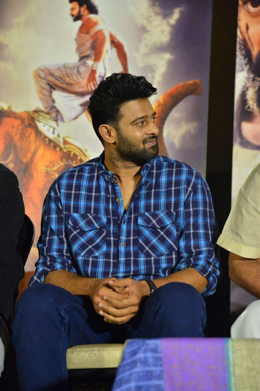 Prabhas Stills at Baahubali 2 Movie Trailer Launch