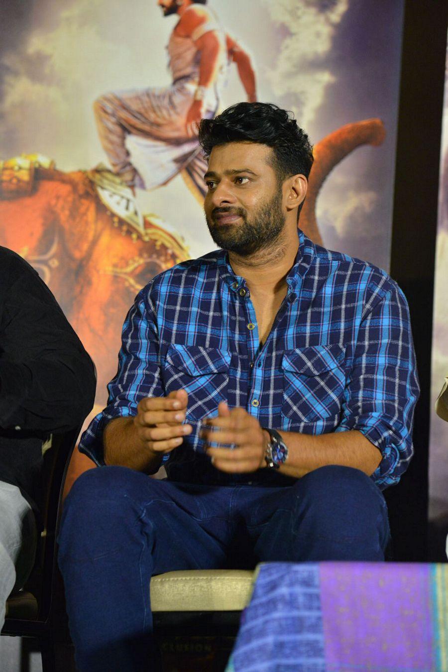 Prabhas Stills at Baahubali 2 Movie Trailer Launch