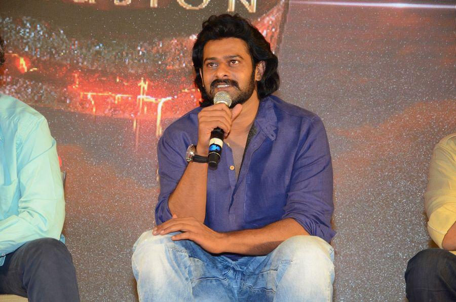 Prabhas Stills at Baahubali 2 Press Meet Photos