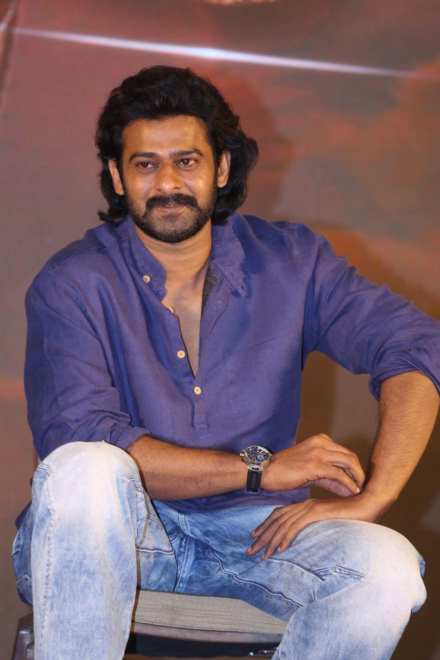 Prabhas Stills at Baahubali 2 Press Meet Photos