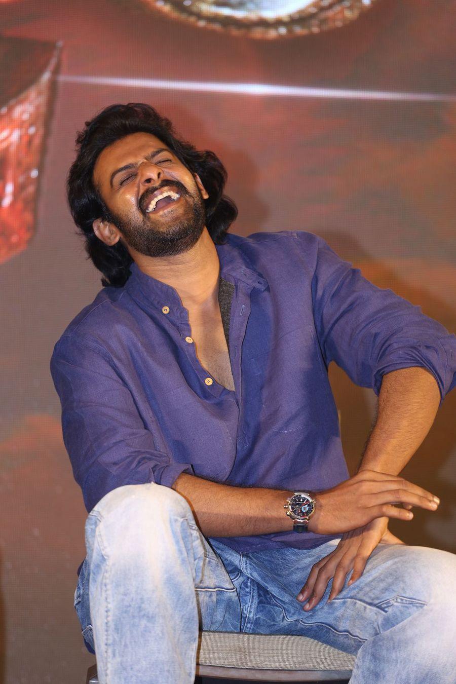 Prabhas Stills at Baahubali 2 Press Meet Photos