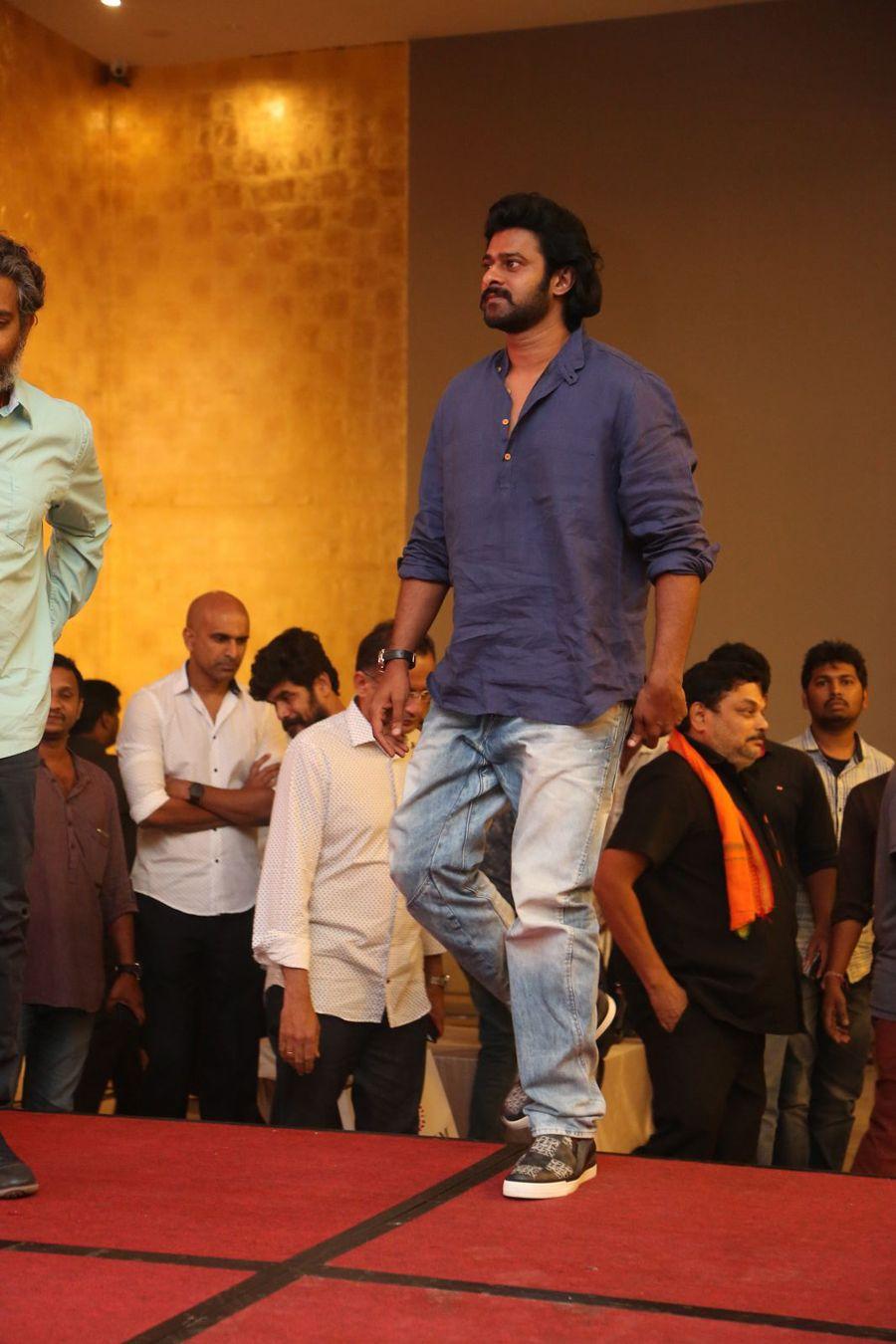 Prabhas Stills at Baahubali 2 Press Meet Photos