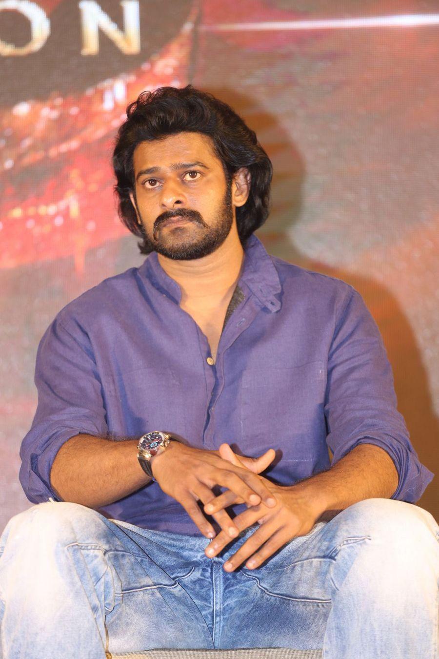 Prabhas Stills at Baahubali 2 Press Meet Photos